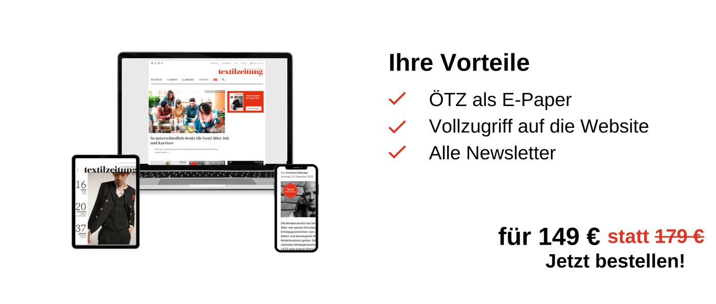 links: Dreiklang aus Laptop, Tablet, Handy
rechts: Ihre Vorteile: ÖTZ als E-Paper, Vollzugriff auf die Website, Alle Newsletter, für 149 € statt 179 €, Jetzt bestellen!