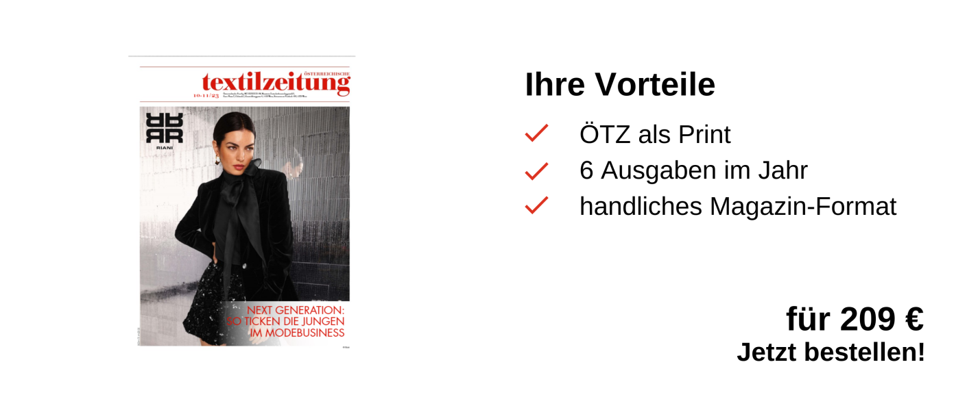 Rechts ist das Printprodukt zu sehen und links ein Infokasten: Ihre Vorteile, ÖTZ als Print, 6 Ausgaben pro Jahr, handliches Magazin-Format, für nur 209 €, Jetzt bestellen!