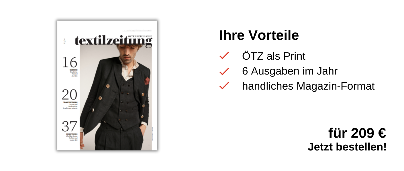 Rechts ist das Printprodukt zu sehen und links ein Infokasten: Ihre Vorteile, ÖTZ als Print, 6 Ausgaben pro Jahr, handliches Magazin-Format, für nur 209 €, Jetzt bestellen!