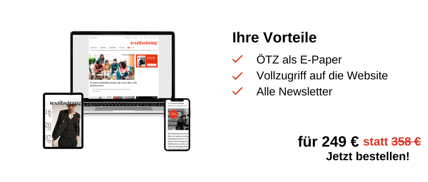 links: Dreiklang aus Tablet, Tablet, Handy
rechts: Ihre Vorteile: ÖTZ als E-Paper, Vollzugriff auf die Website, Alle Newsletter, für 249 € statt 358 €, Jetzt bestellen!