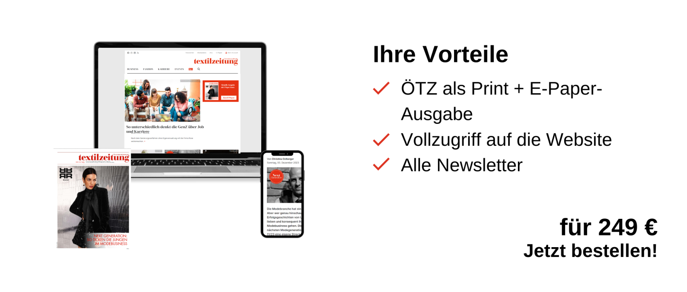 links: Laptop, Tablet und Handy und rechts einen Infokasten: Ihre Vorteile, ÖTZ als Print + E-Paper-Ausgabe, Vollzugriff auf die Website, Alle Newsletter, für 249 €, Jetzt bestellen!